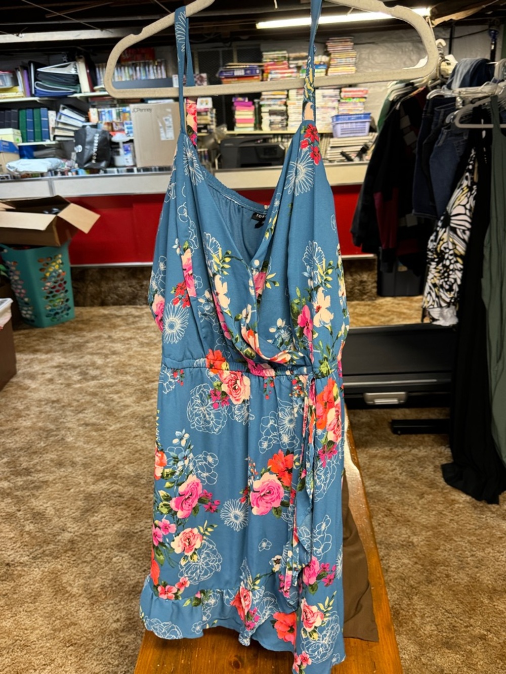 Torrid Blue Floral Short Romper